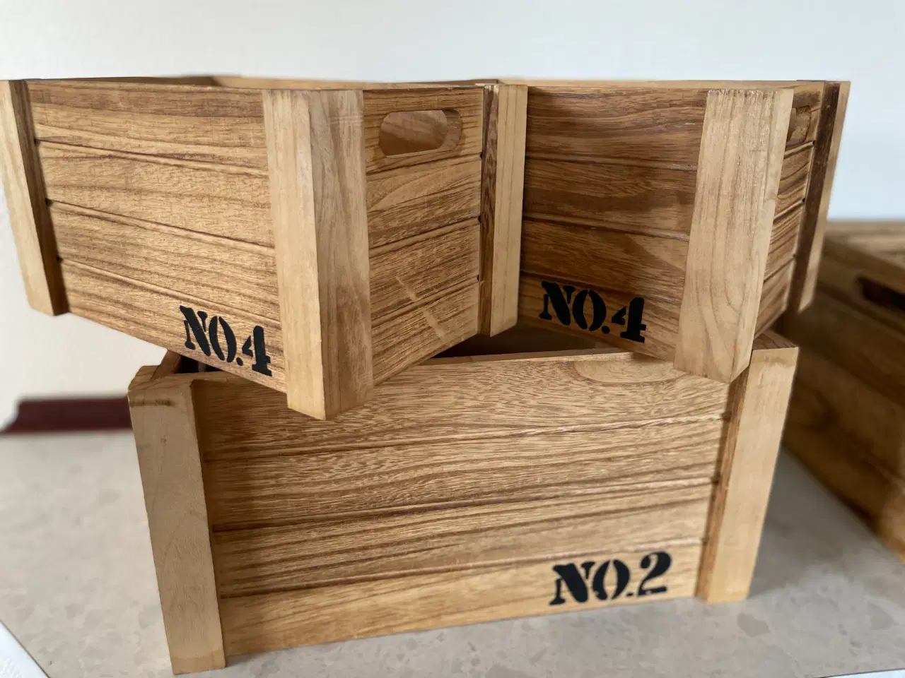 Billede 1 - Dekorative trækasser til opbevaring