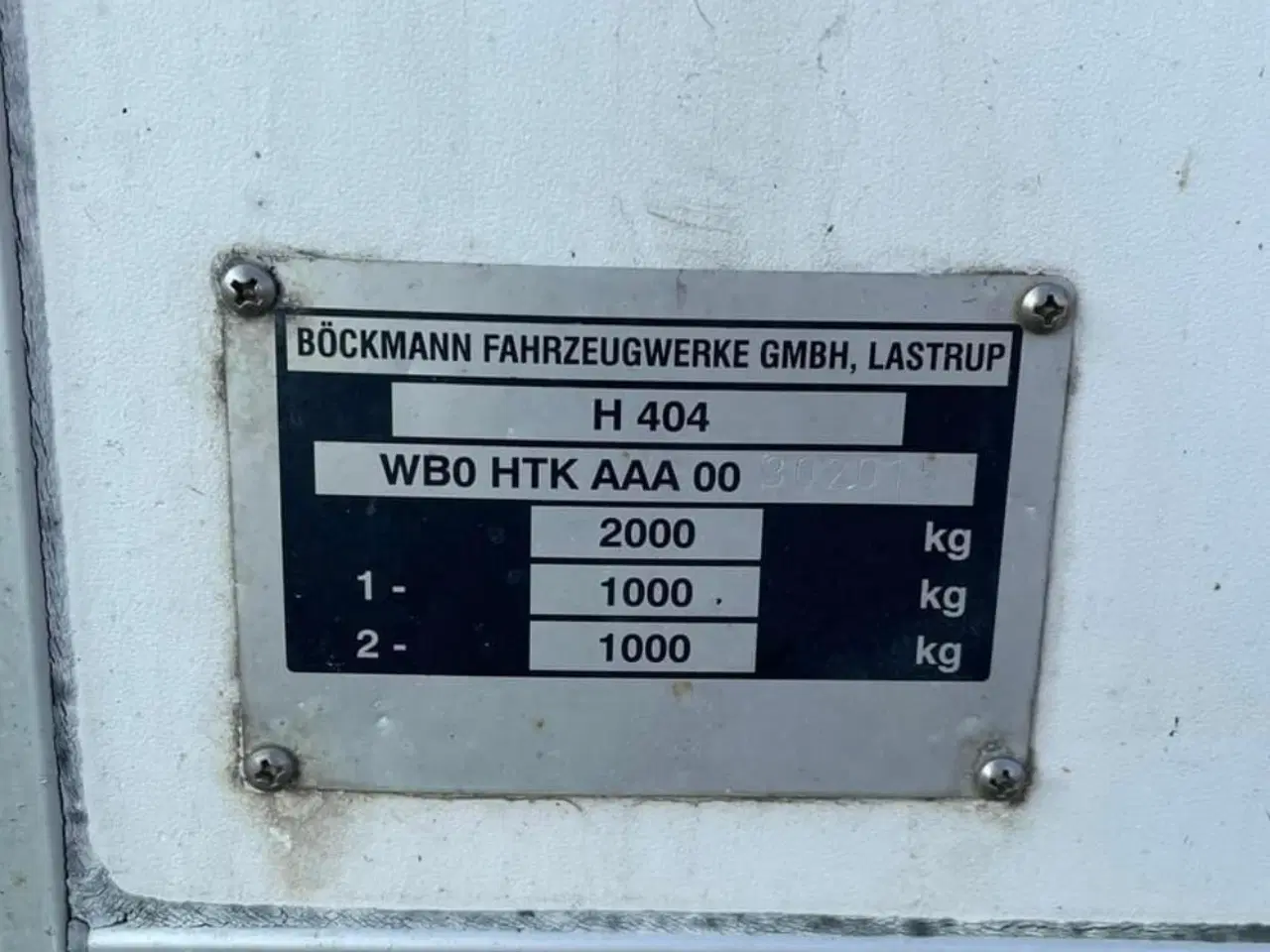 Billede 4 - Cargo trailer Bockmann 2000 kg