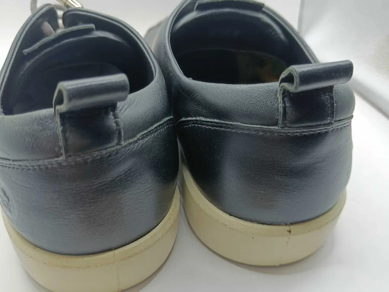 Billede 5 - Ecco sort læder sko 45str 