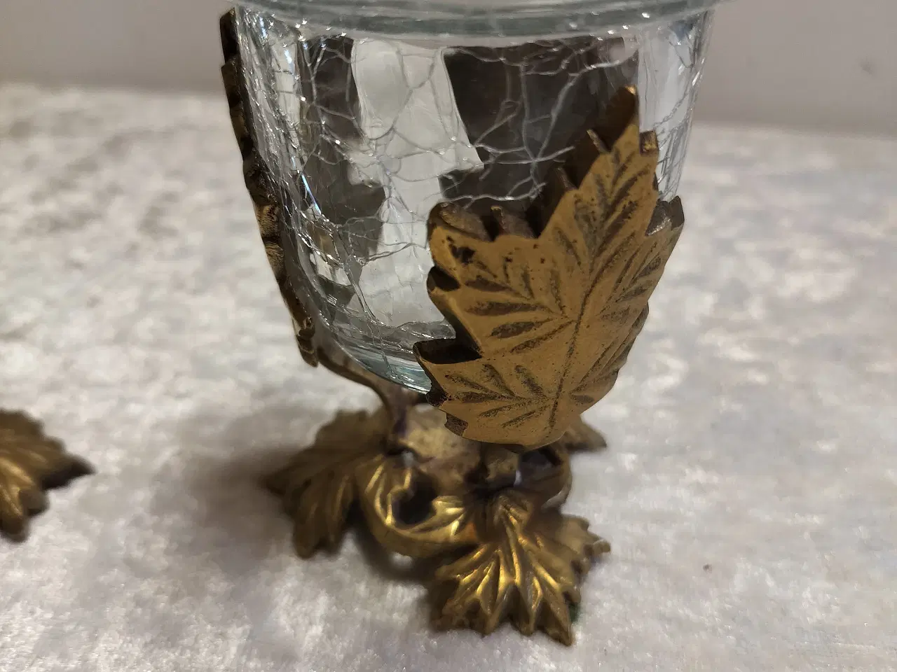 Billede 4 - 2 stk lysestager til fyrfadslys i messing