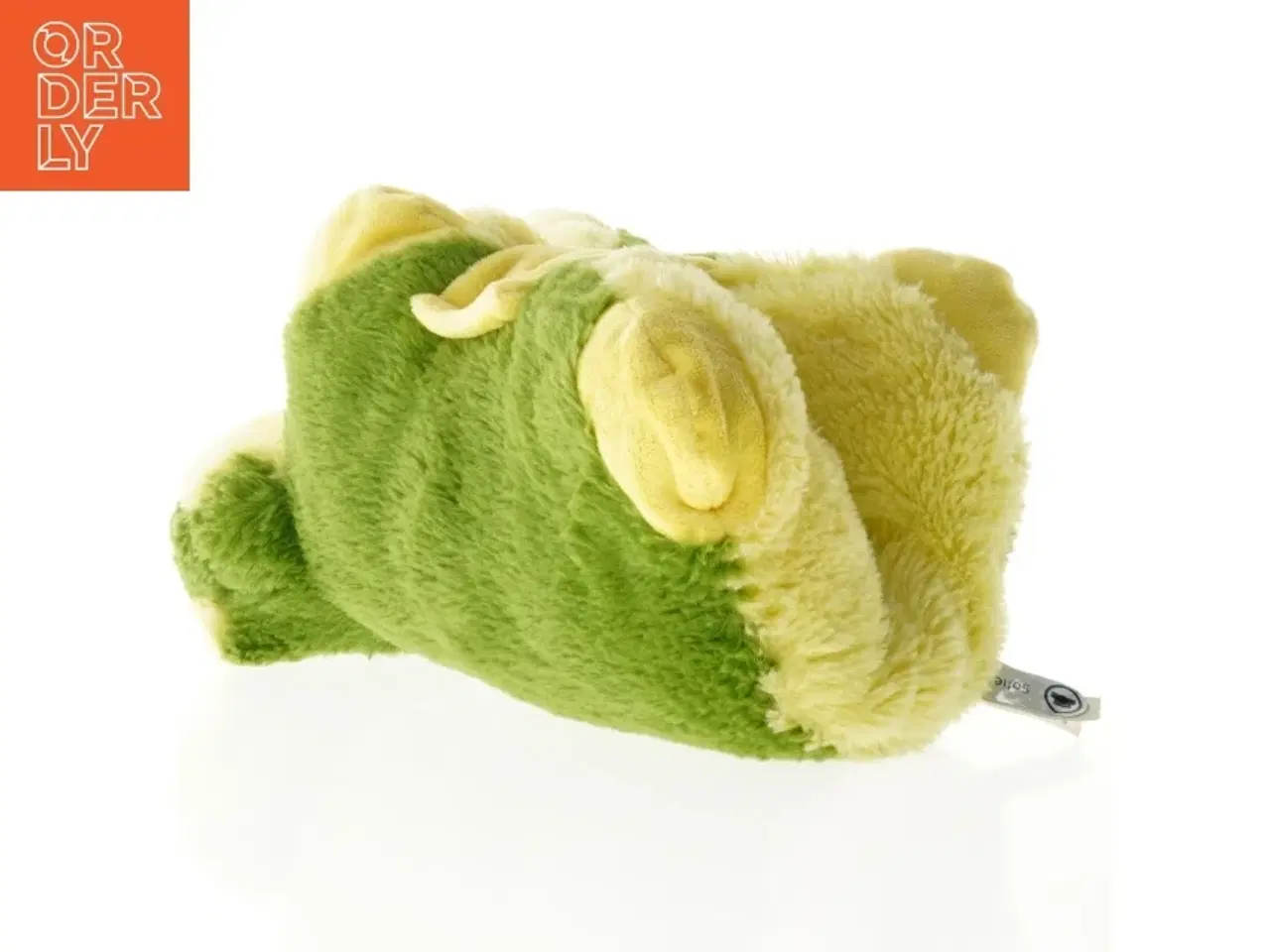 Billede 5 - Grøn og gul bamse frø (str. 31 x 30 cm)