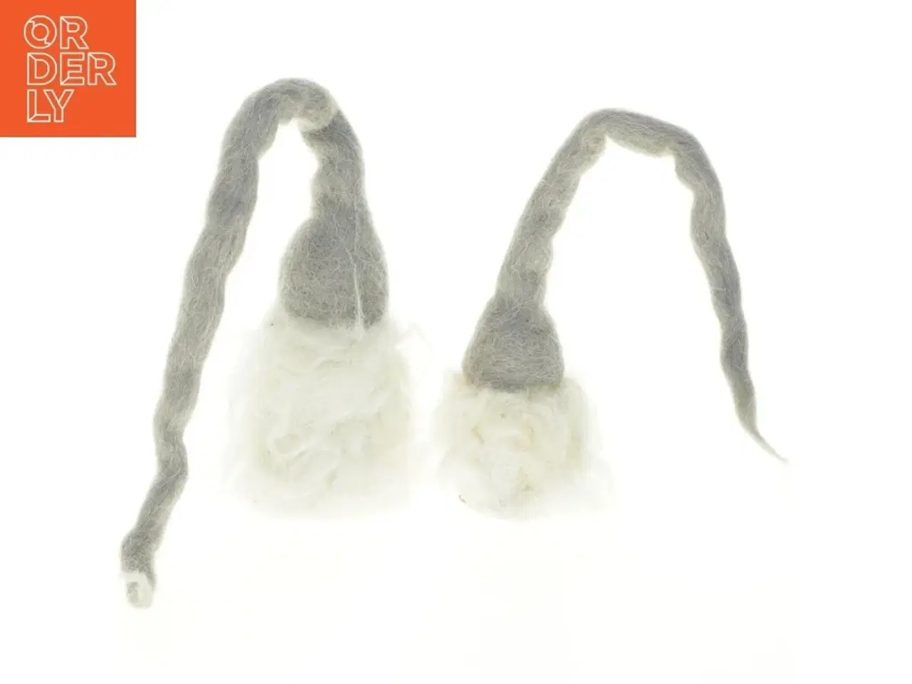 Billede 1 - Nisser i filt (str. 20 og 16 cm)