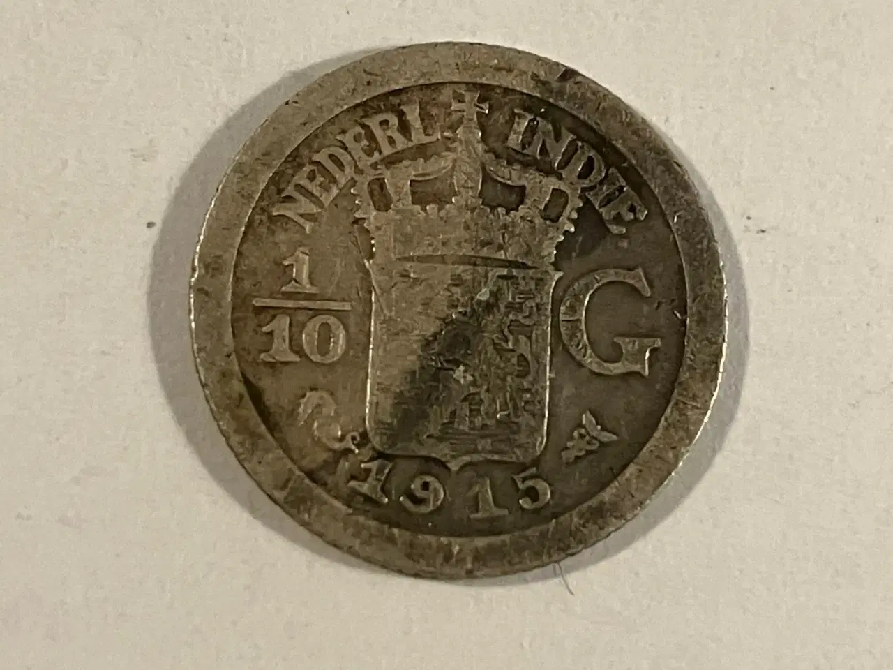 Billede 1 - 1/10 Gulden Netherlands East Indies 1915