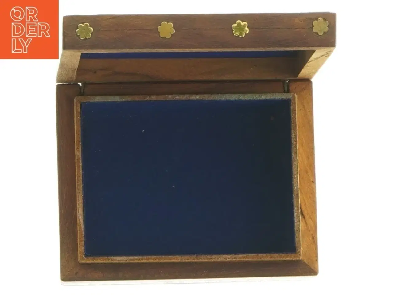 Billede 5 - Trææske med buddhistisk motiv (str. 11 x 8 x 4 cm)