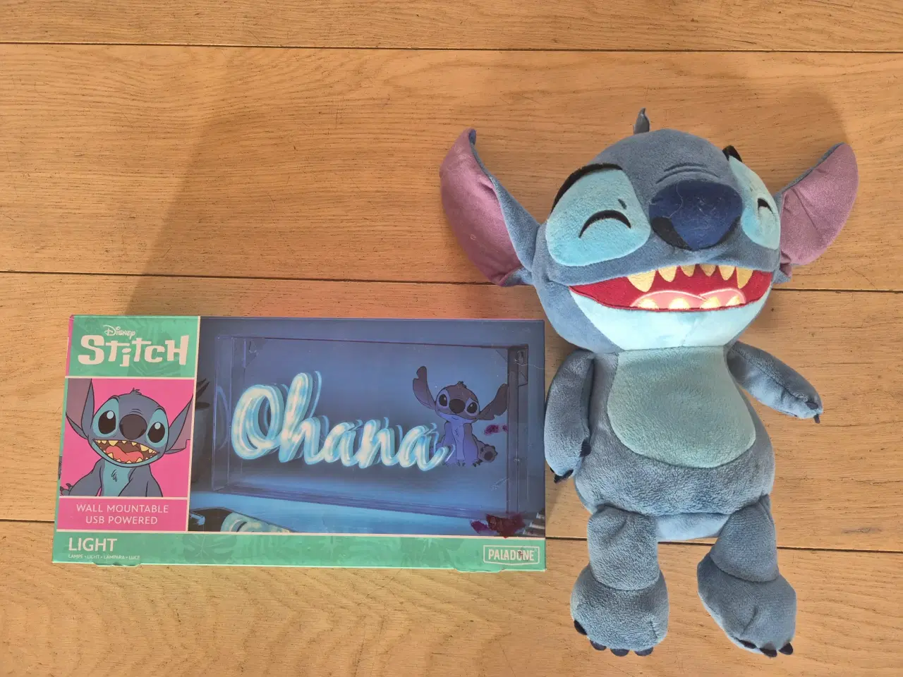 Billede 1 - STITCH bamse og LED lys