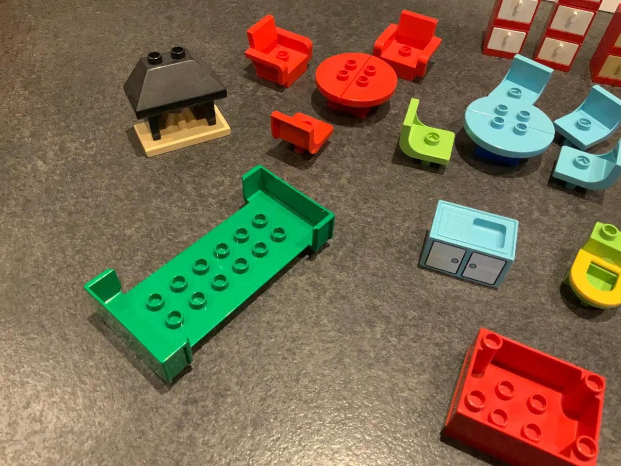 Billede 2 - Retro lego duplo dukkehus møbler