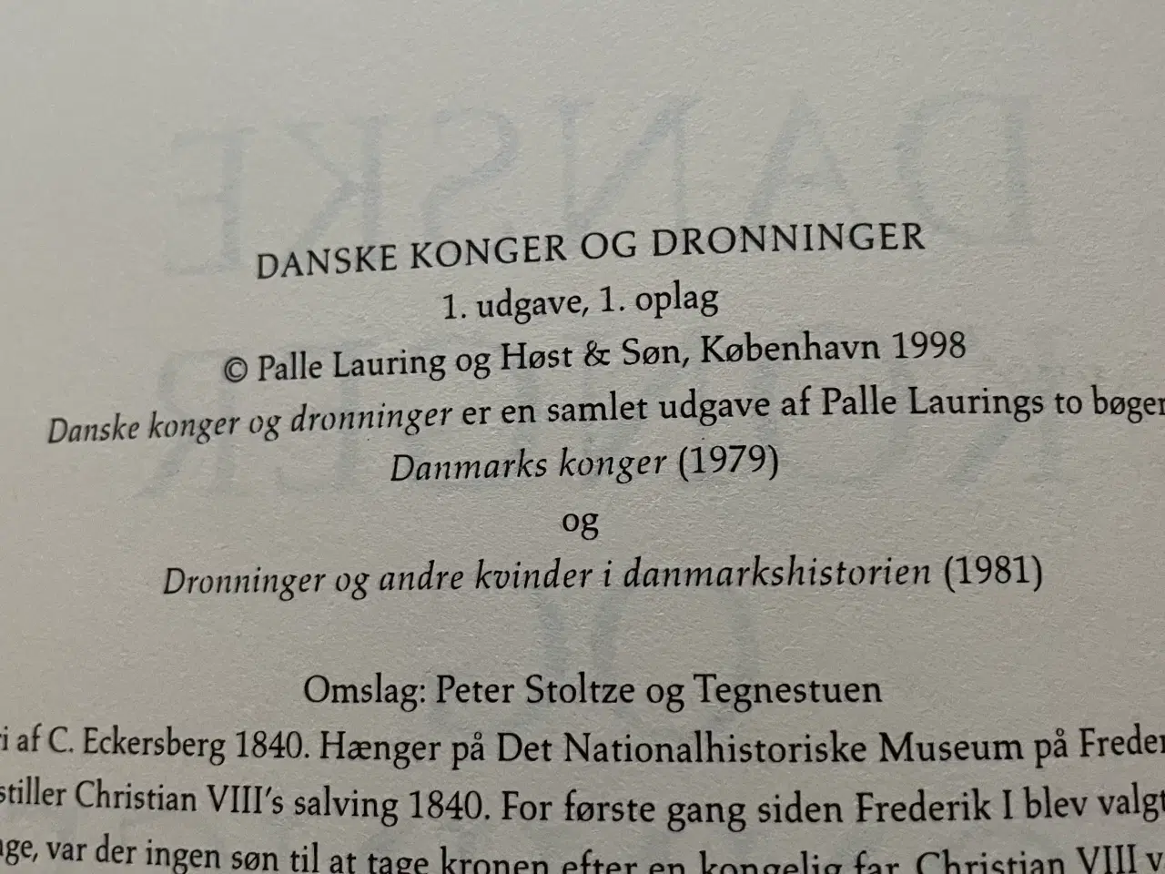 Billede 3 - Palle Lauring: Danske Konger & Dronninger