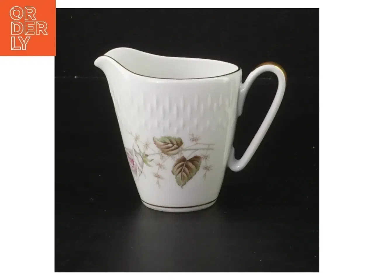 Billede 1 - Porcelænskande med blomstermotiv fra Edelstein (str. 8 cm)