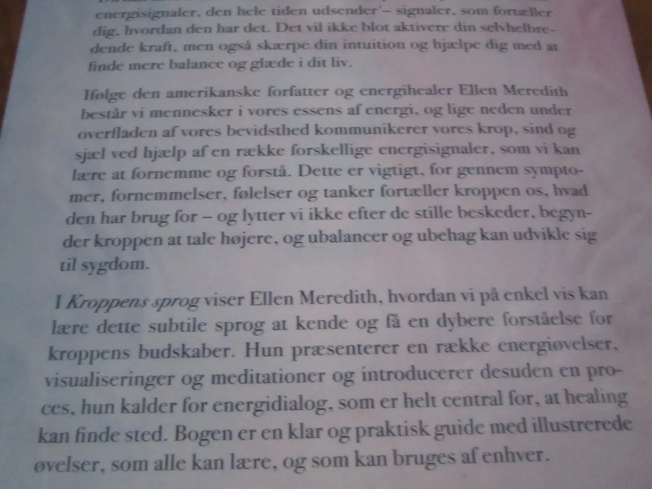 Billede 3 - Ellen Meredith. KROPPENS SPROG. BYD.