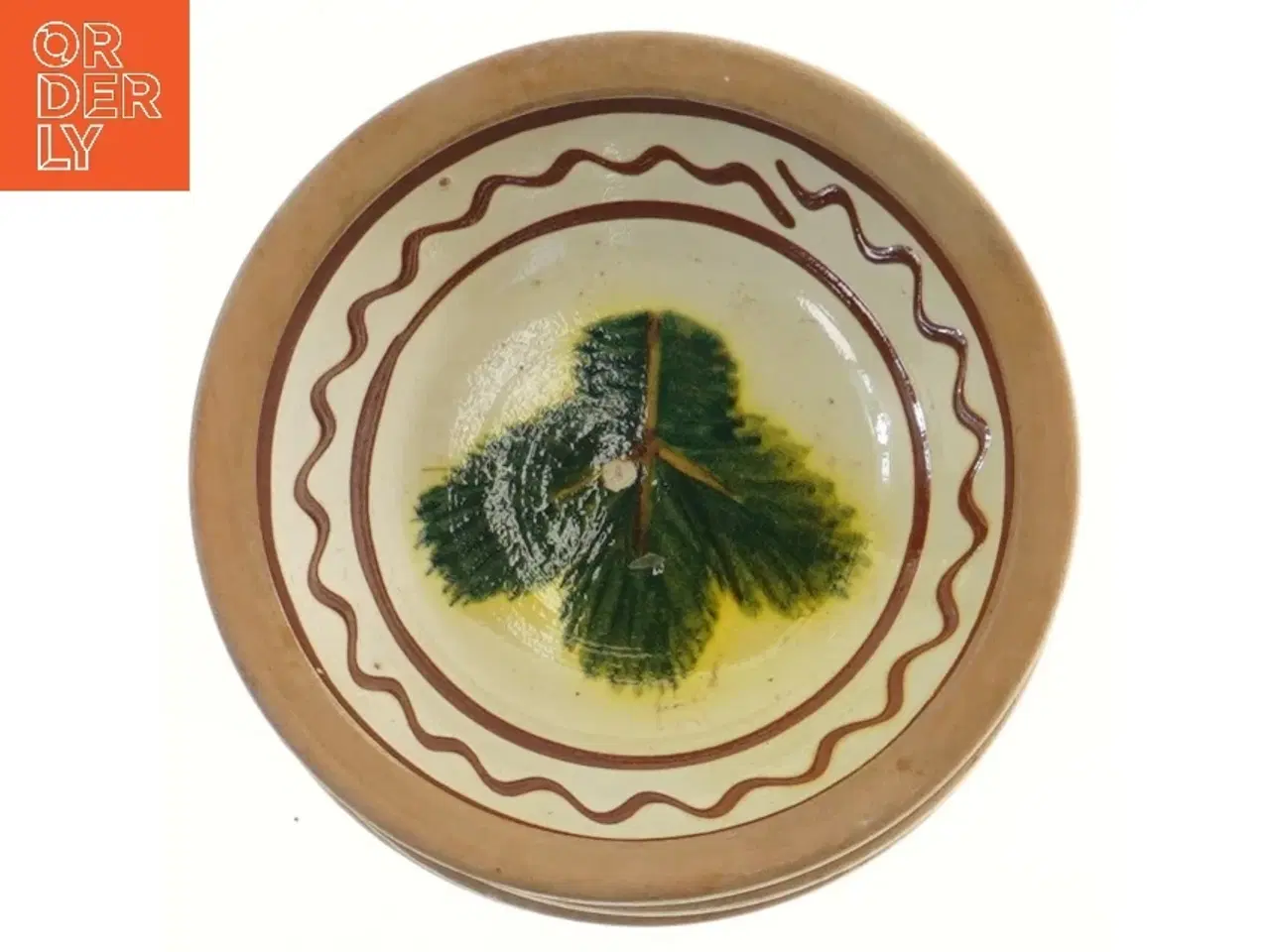 Billede 2 - Keramiske skåle med mønster (str. Ø 16 cm, 7 styk cm)