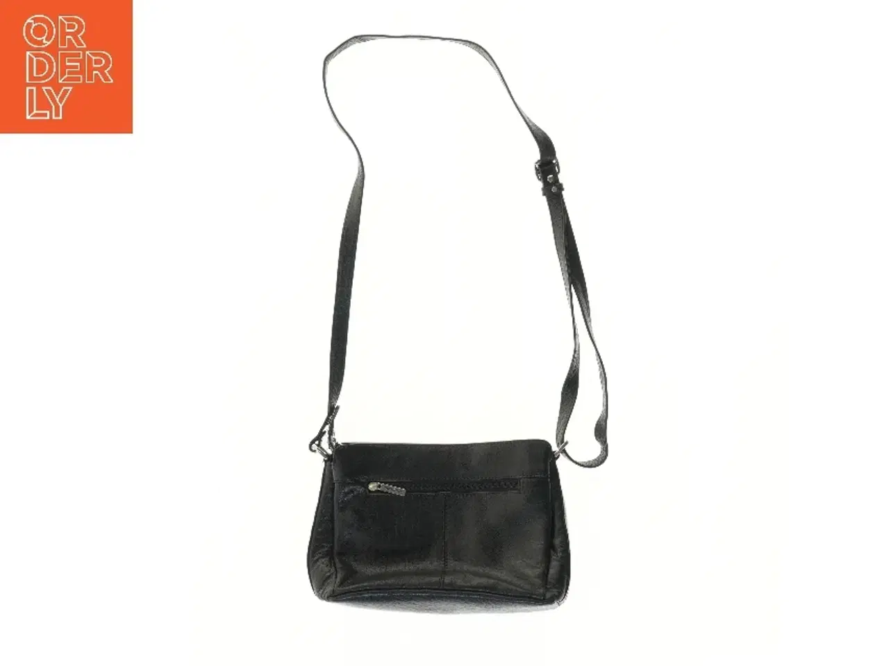 Billede 4 - Læder skuldertaske fra The Monte (str. 18x9x27 cm)