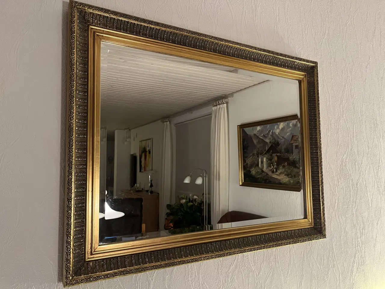 Billede 2 - Guldspejl med facet slibning