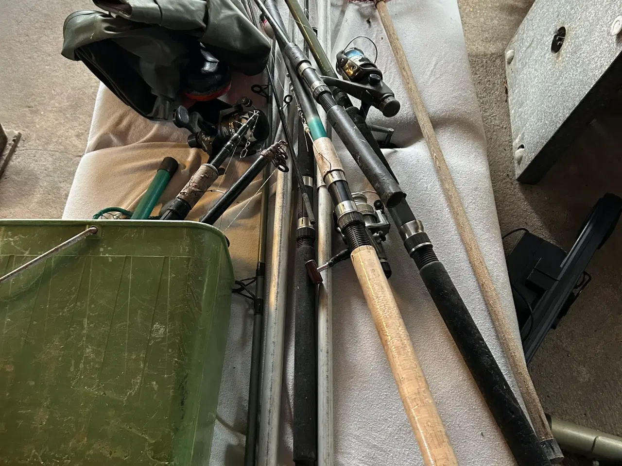 Billede 2 - Fiskestænger,net ,forfang ,fiskehjul 