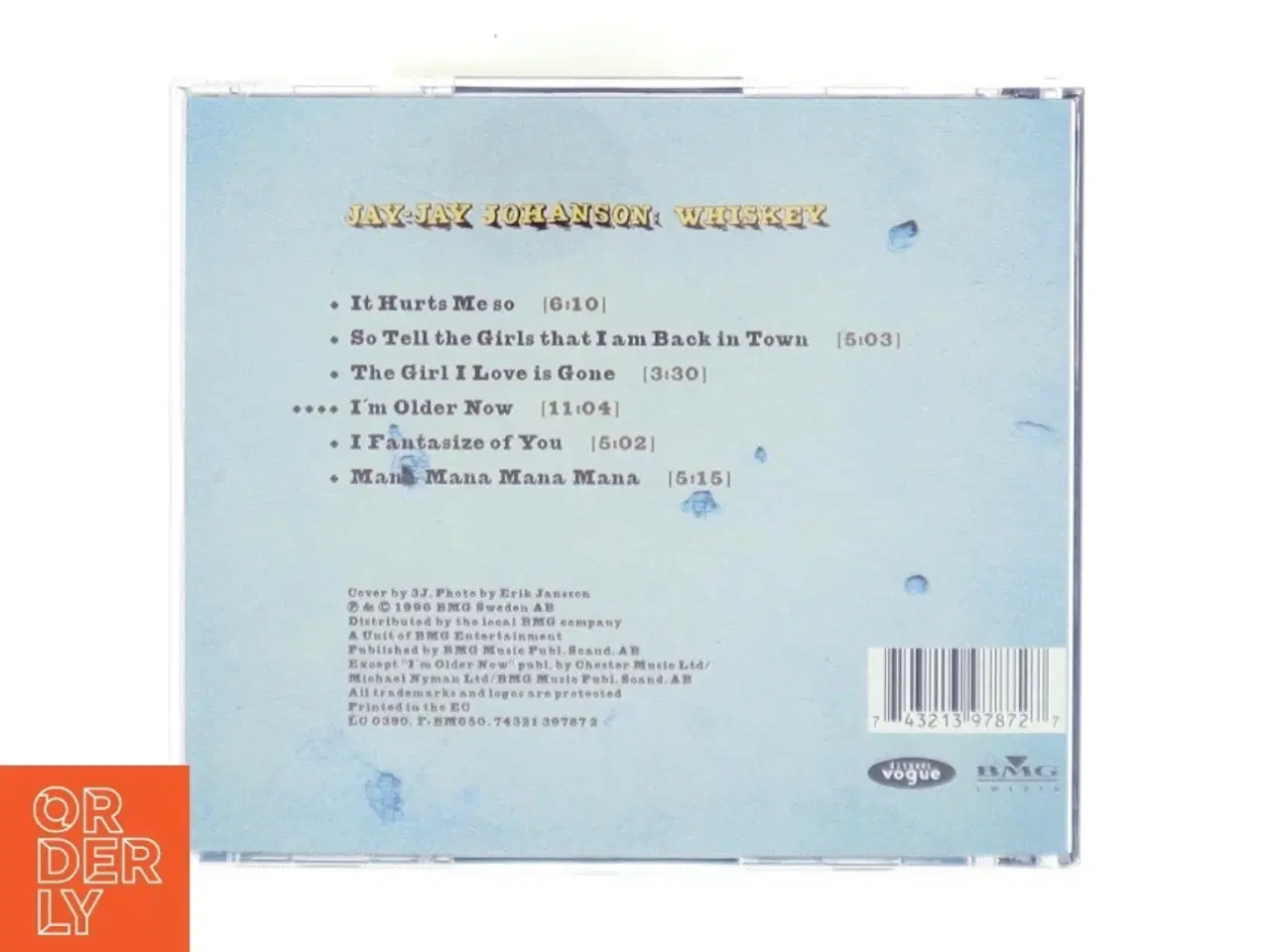 Billede 2 - CD-Album: &#39;Whiskey&#39; af Jay-Jay Johanson fra BMG Sweden AB