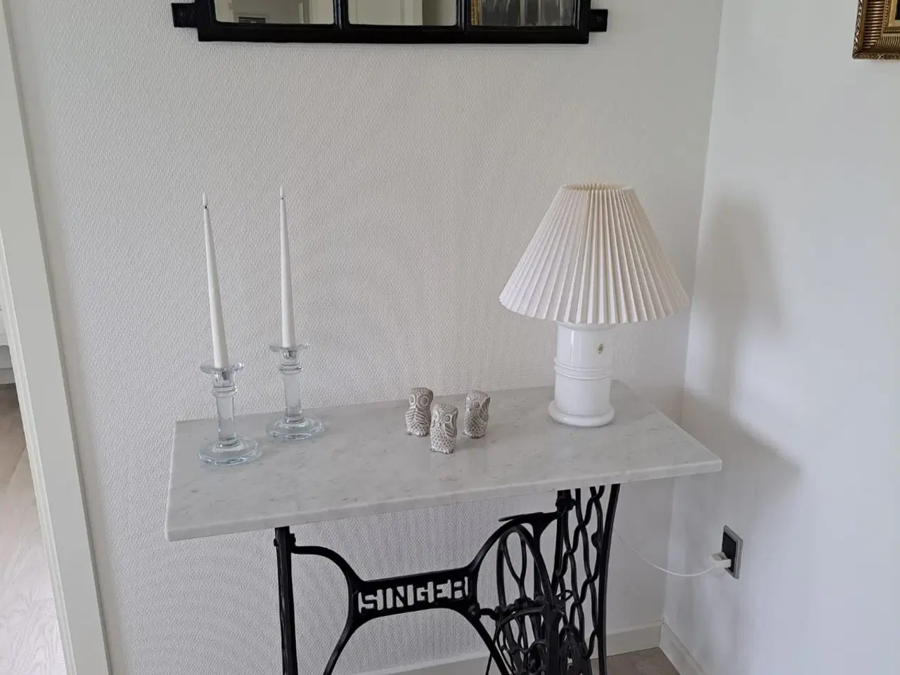 Billede 1 - Sybord med marmorplade og spejl