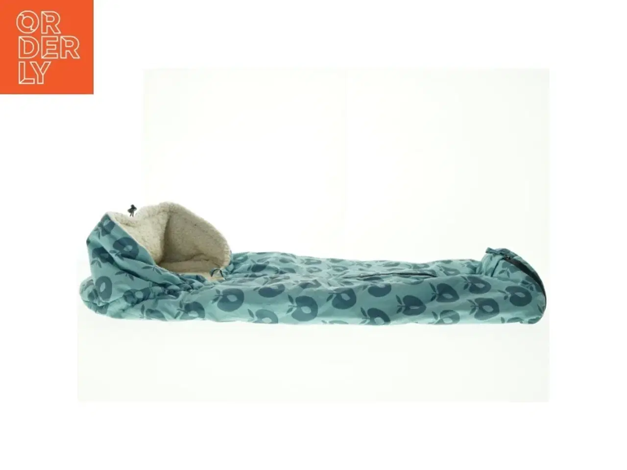 Billede 1 - Sove- og kørepose med æbleprint fra Småfolk (str. Totallængde. 100 cm)