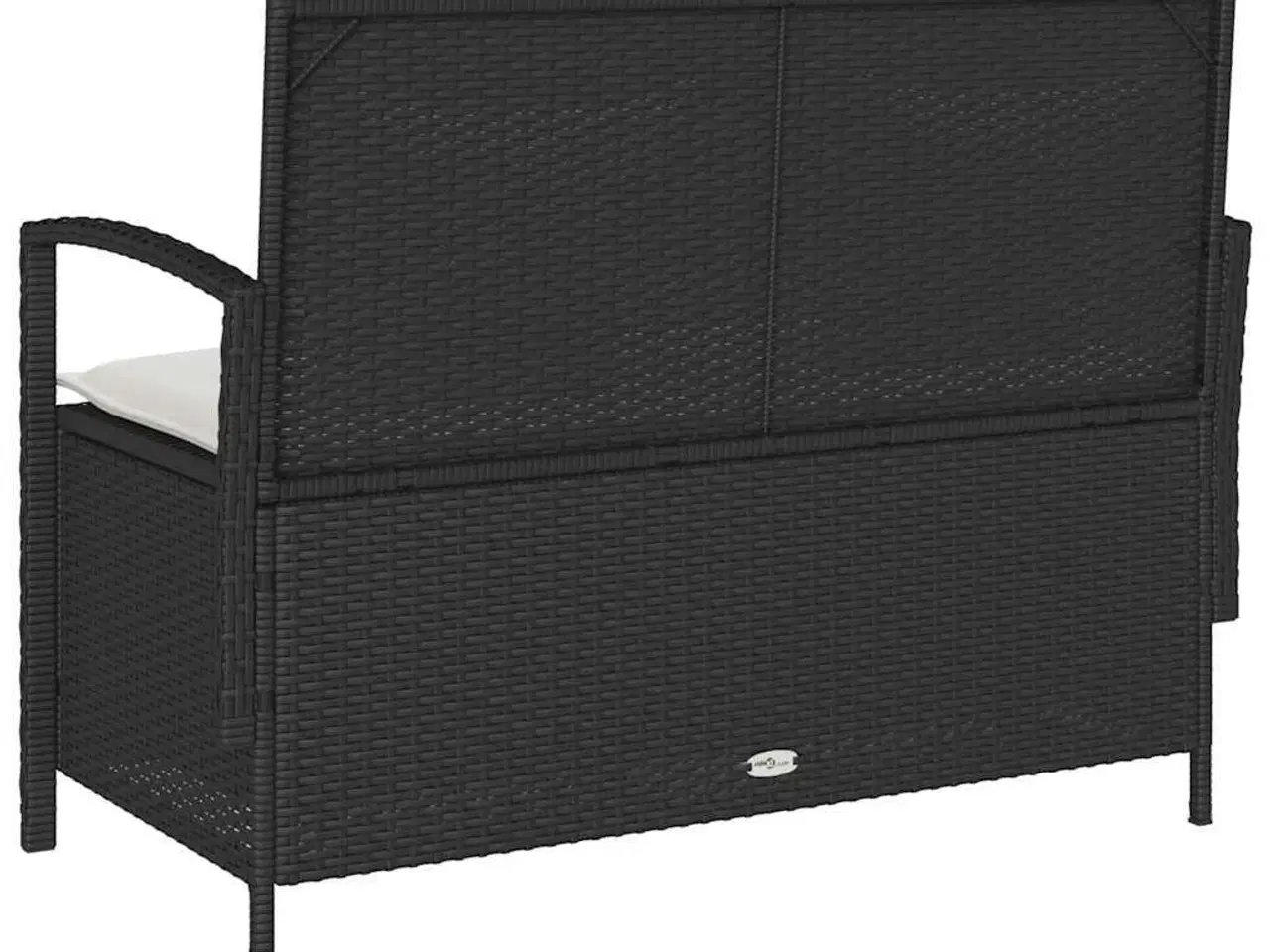 Billede 8 - Opbevaringsbænk til haven med hynde polyrattan sort