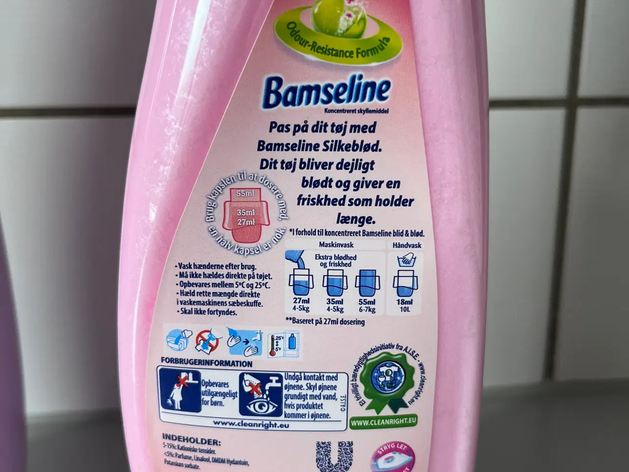 Billede 2 - Bamseline skyllemiddel 1 L