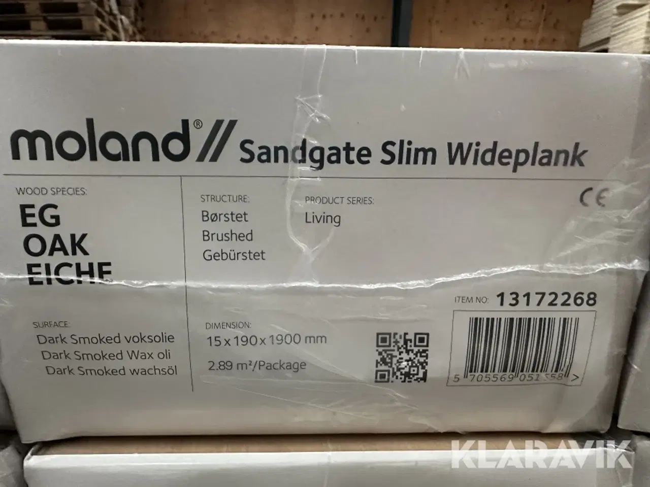 Billede 11 - Moland Sandgate Slim Wideplank Living Eg Voksolie Smoked brushed 15mm  - 115.6 m2