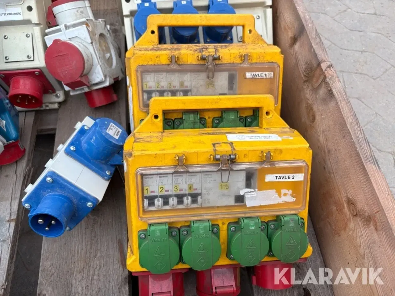 Billede 11 - Byggestrømstavler NST/Wexim - 9 styk