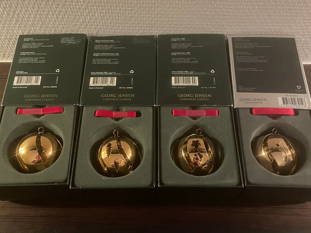 Billede 2 - Georg Jensen julekugler forgyldt, pris fra