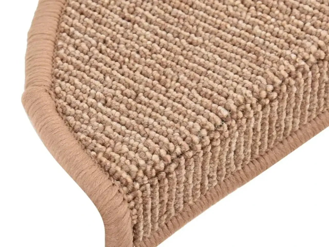 Billede 7 - Trappemåtter 15 stk. 56x17x3 cm lysebrune halvrunde