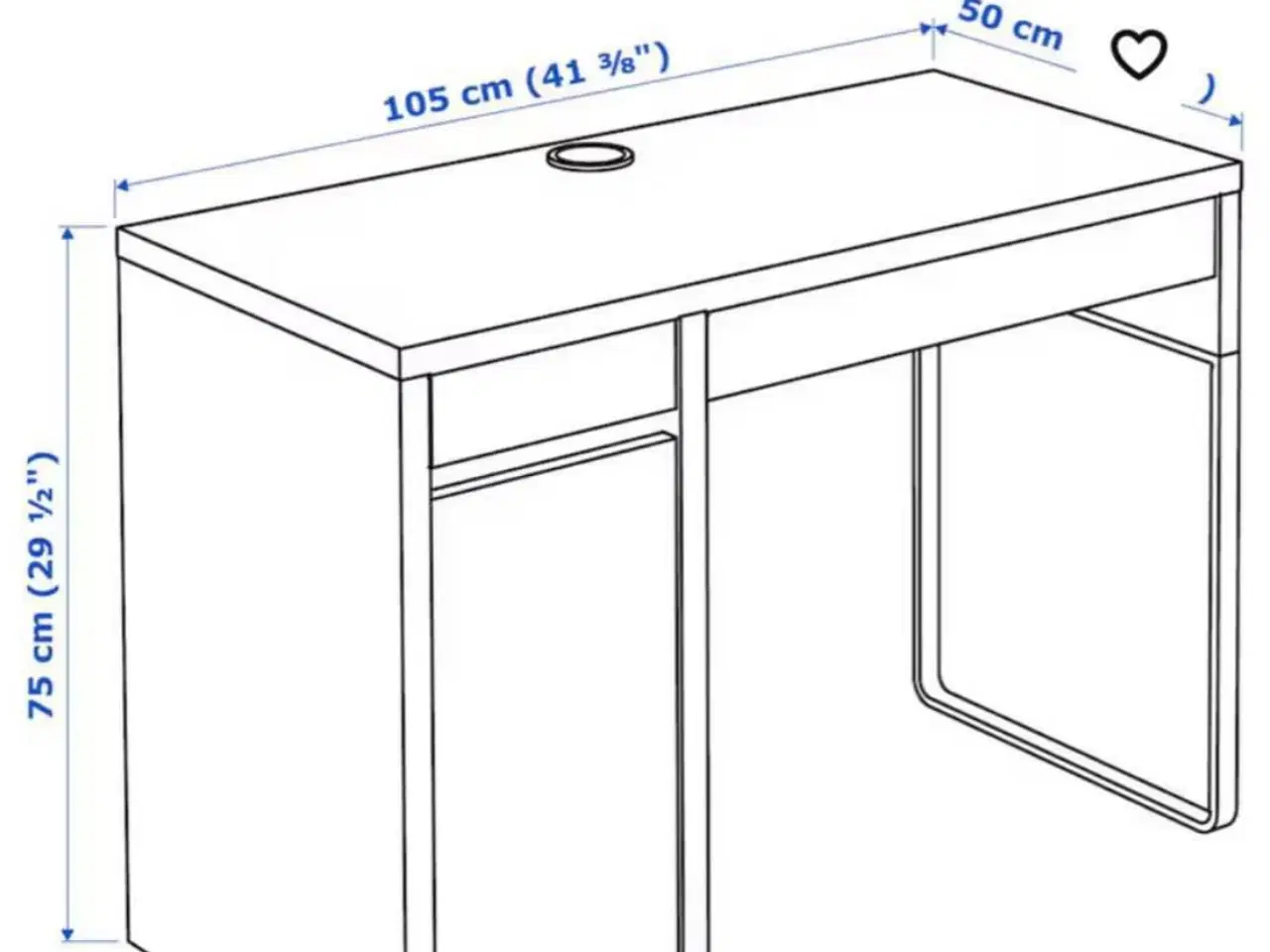 Billede 6 - Skrivebord fra Ikea