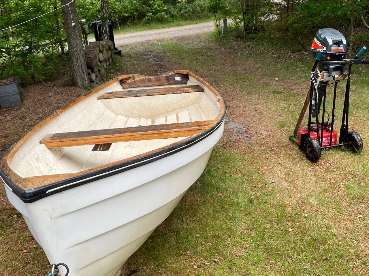 Billede 2 - Jolle 410cm lang mrk Poca  med 8 hk Mariner motor