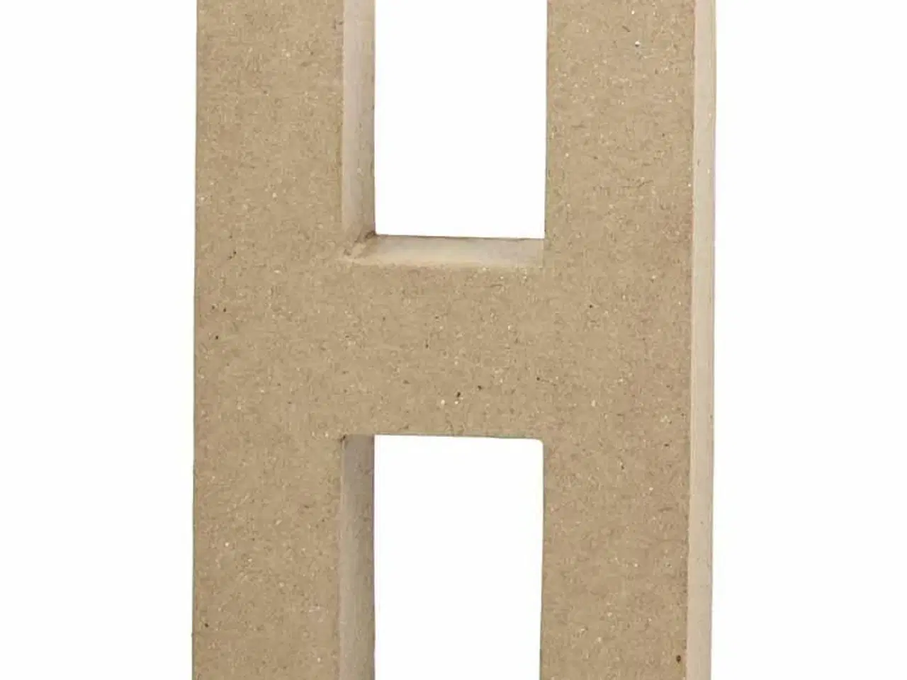 Billede 1 - Bogstav, H, H: 20,2 cm, B: 11,2 cm, tykkelse 2,5 cm, 1 stk.