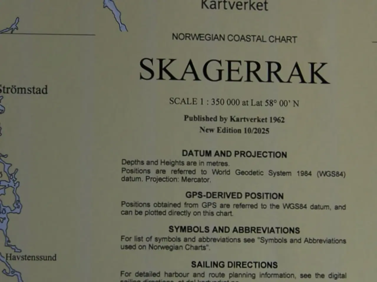 Billede 3 - Norsk Søkort 305 SKAGERRAK  