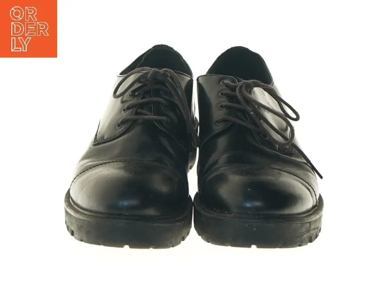 Billede 5 - Sorte lædersko fra Vagabond med snørebånd fra Vagabond (str. 41 )