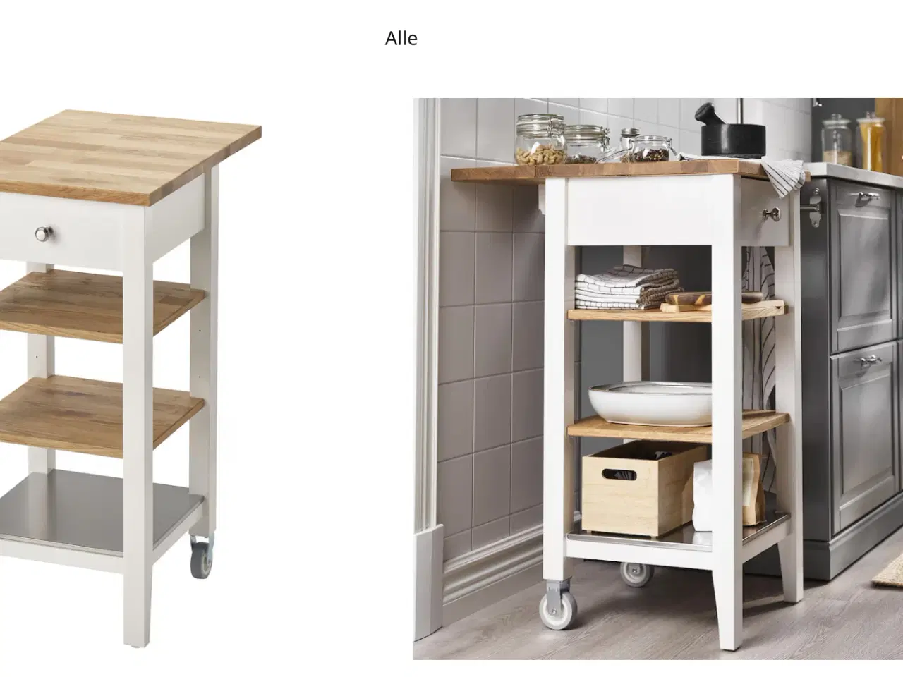 Billede 1 - Rullebord Stenstorp IKEA