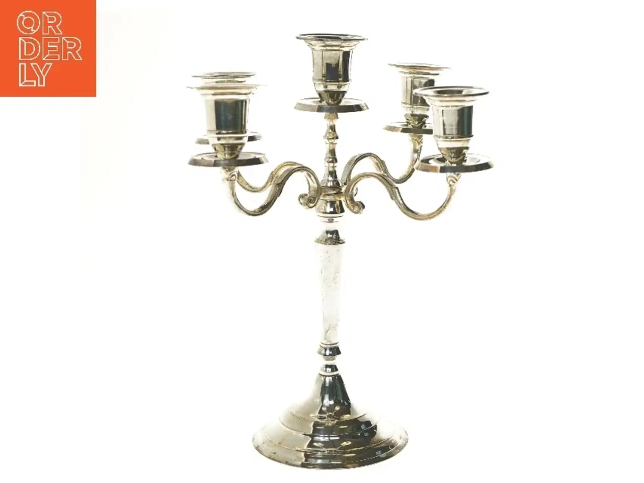 Billede 1 - Femarmet lysestage (str. 30 cm)