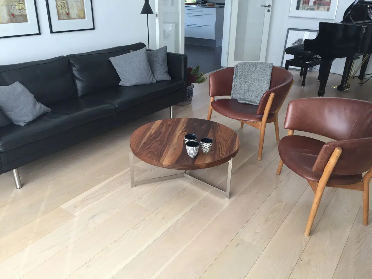 Billede 2 - Mogens Hansen 3 personers lædersofa MH276 210 cm