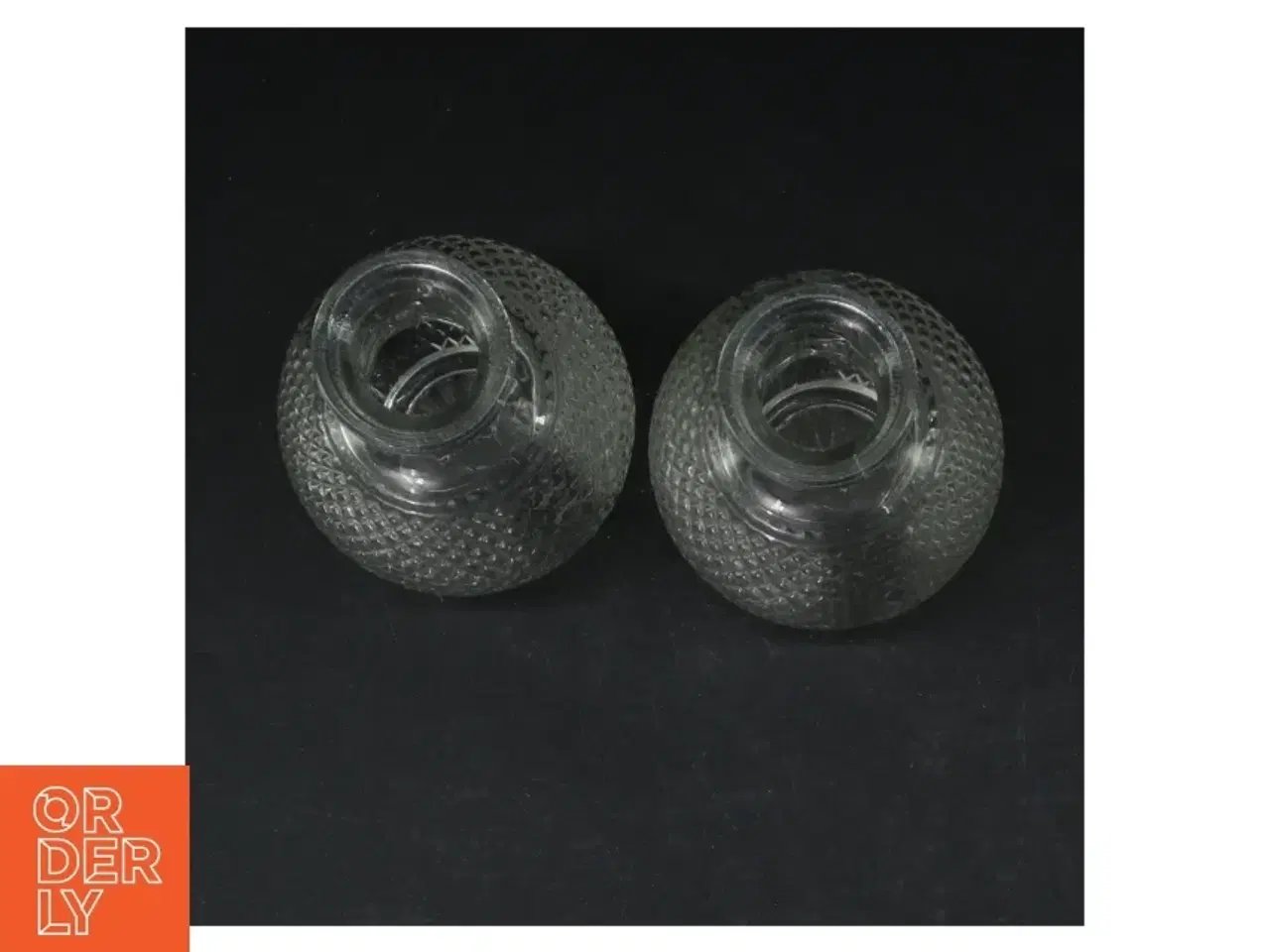 Billede 2 - Sæt med 2 glasvaser (str. 12 cm)