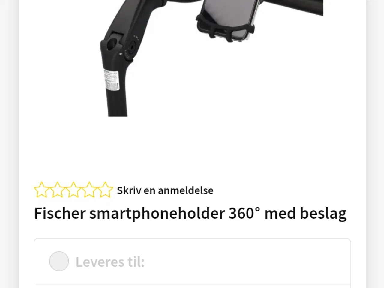 Billede 1 - Fischer smartphoneholder 360° med beslag