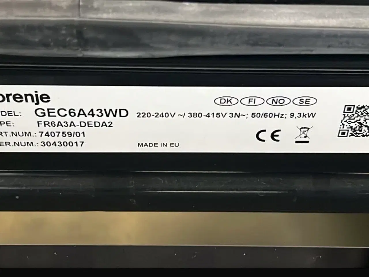 Billede 3 - Gorenje - komfur ' splinternyt