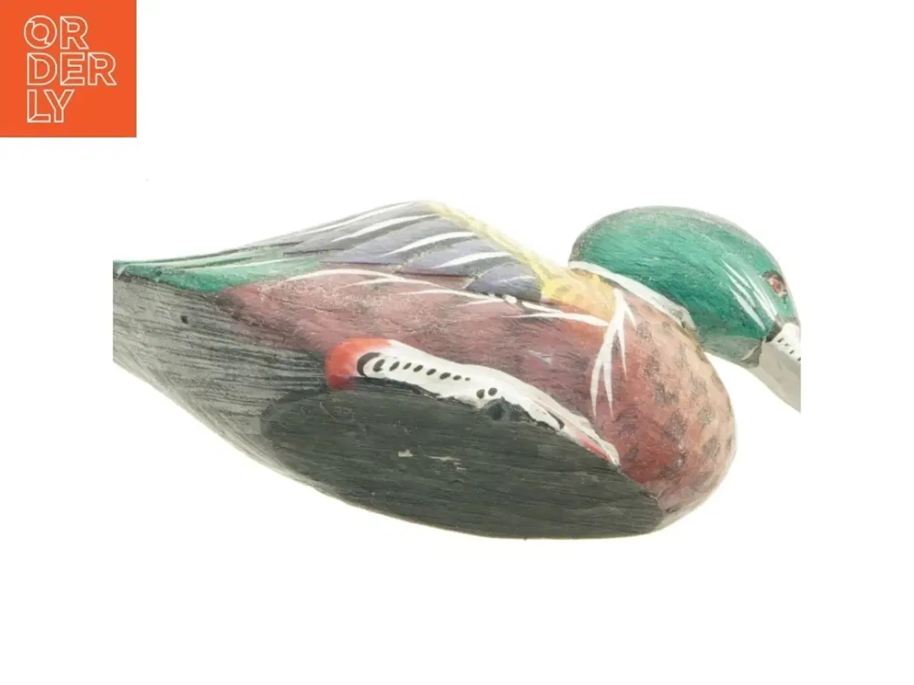 Billede 5 - Håndmalet træand (str. 25 x 10 cm)