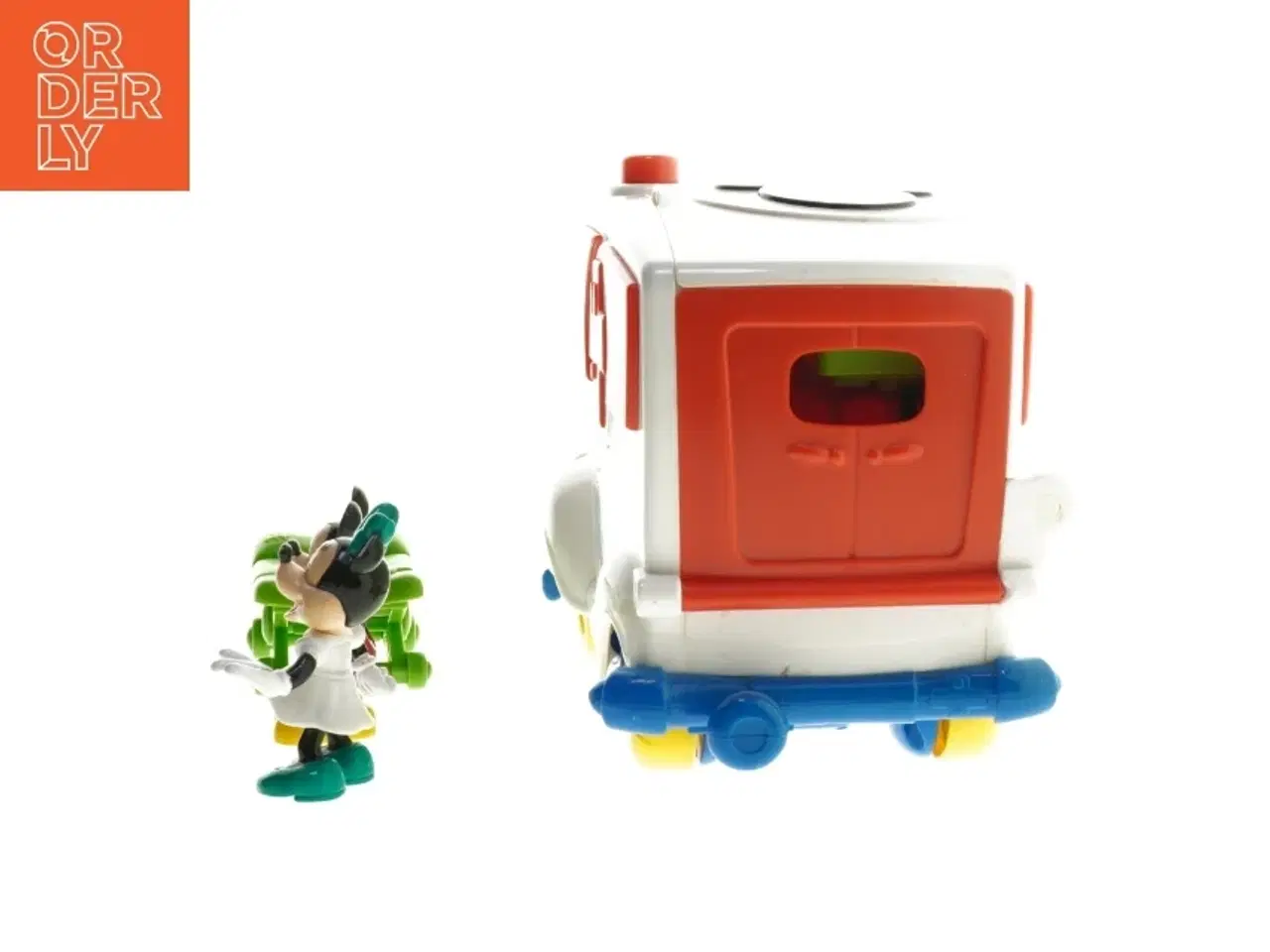 Billede 2 - Mickeys klubhus ambulance med figurer fra Disney Junior tegneserien (str. 24,5x14,5 cm)