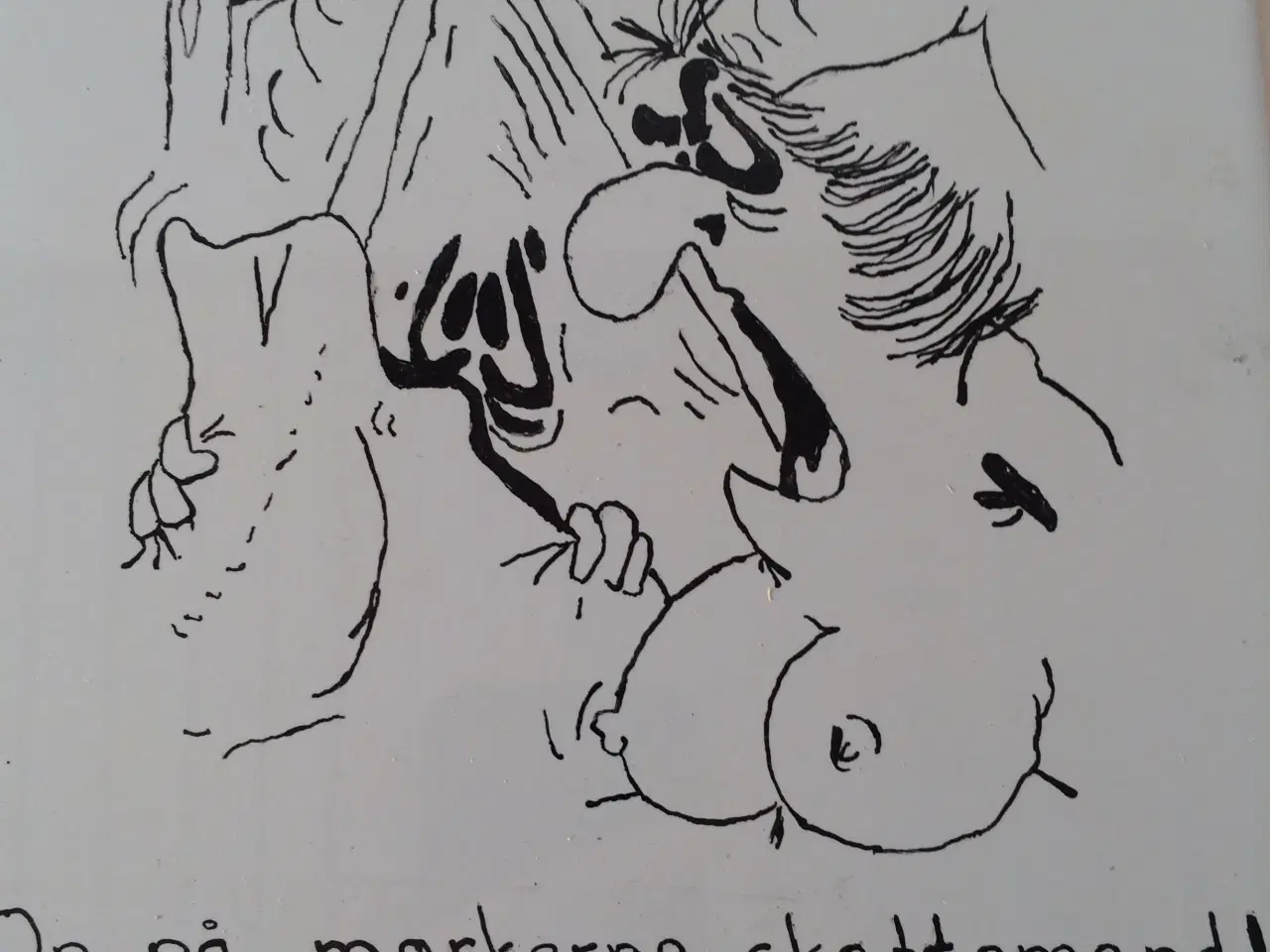 Billede 1 - Flise med tegning