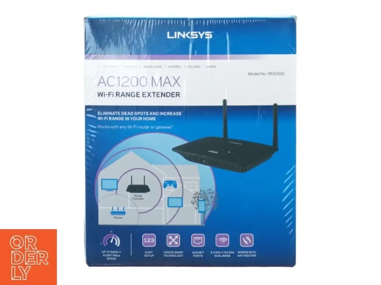 Billede 1 - AC1200max wifi range extender fra Link Sys (str. Two x 17 cm)