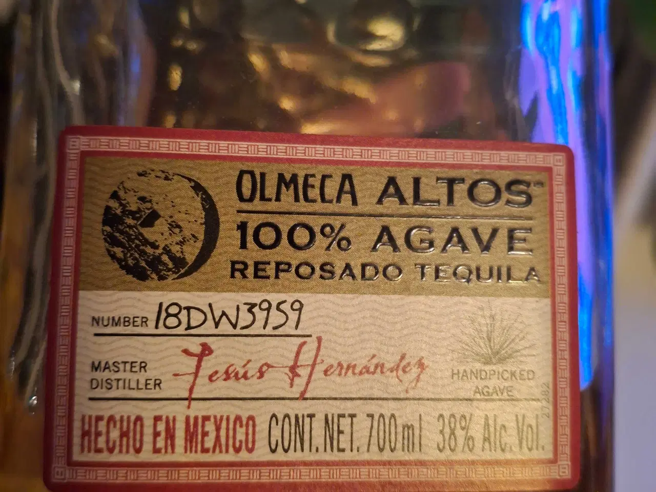 Billede 2 - Olmeca Altos Reposado 38% - ½ fuld 35 cl
