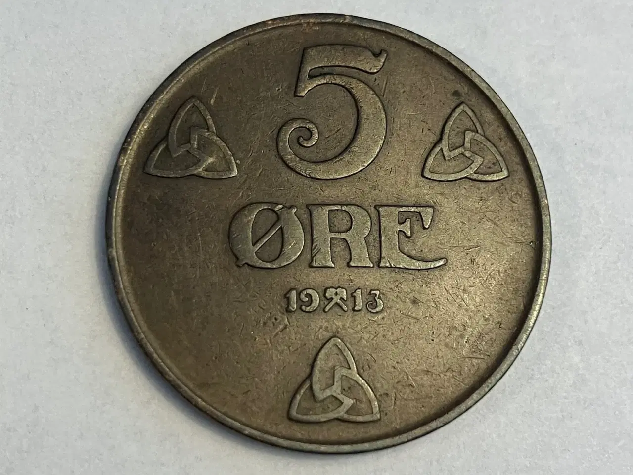 Billede 1 - 5 Øre 1913 Norge