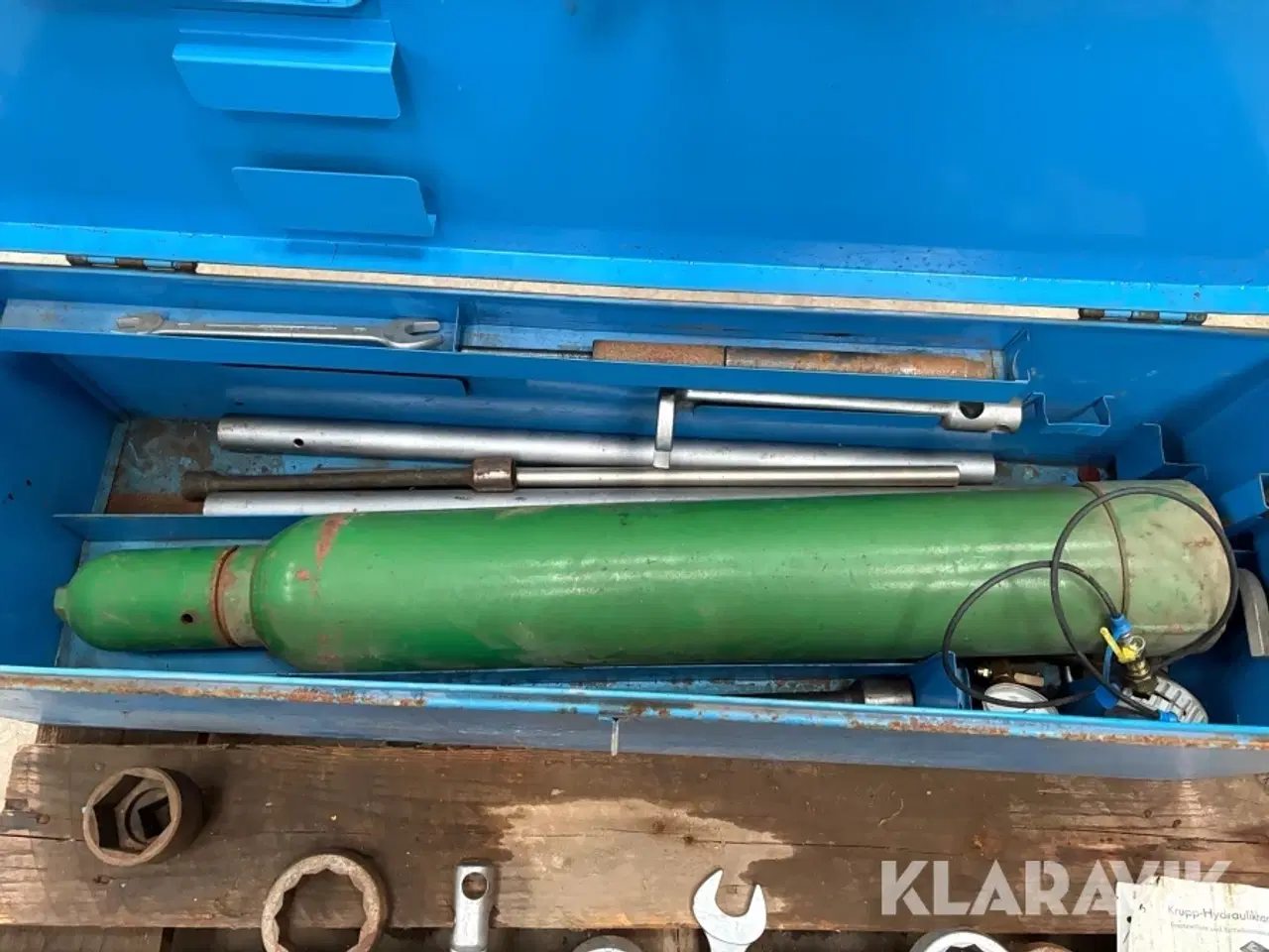 Billede 5 - Gasflaske og værktøj til hydraulikhammer Krupp