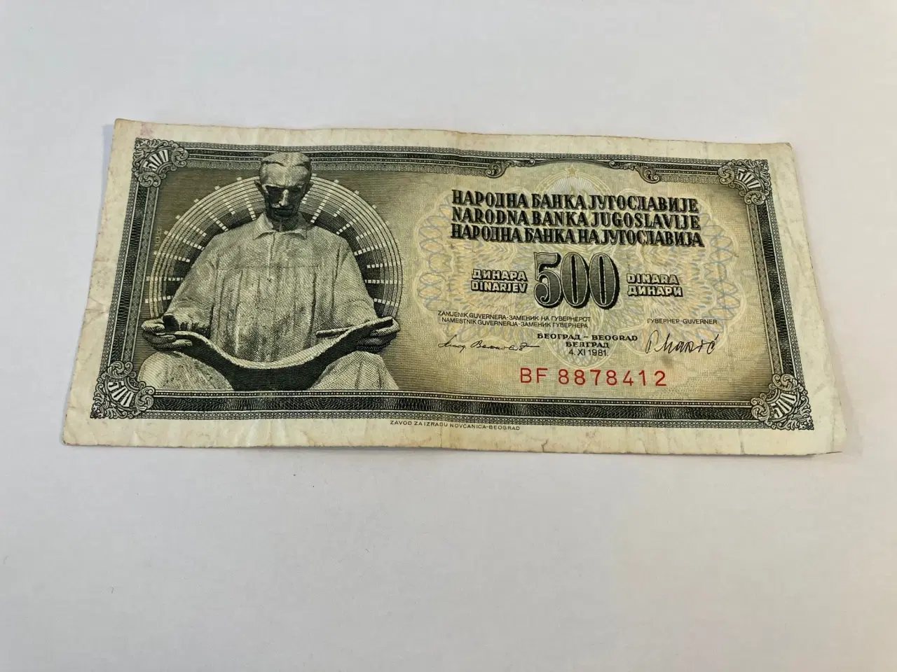 Billede 1 - 500 Dinara 1981 Yugoslavia