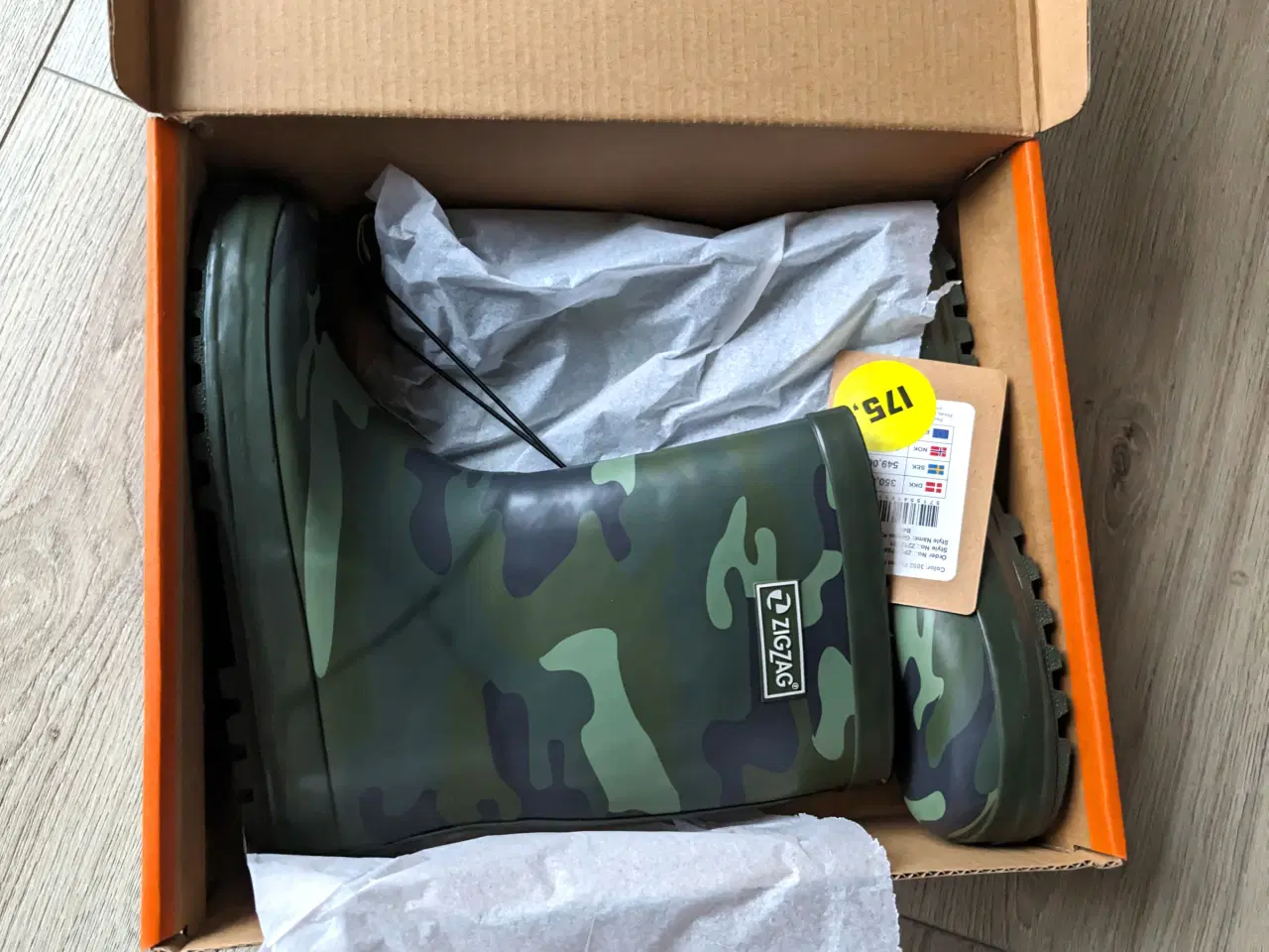 Billede 1 - Zig zag gummistøvler str 34 *NY*