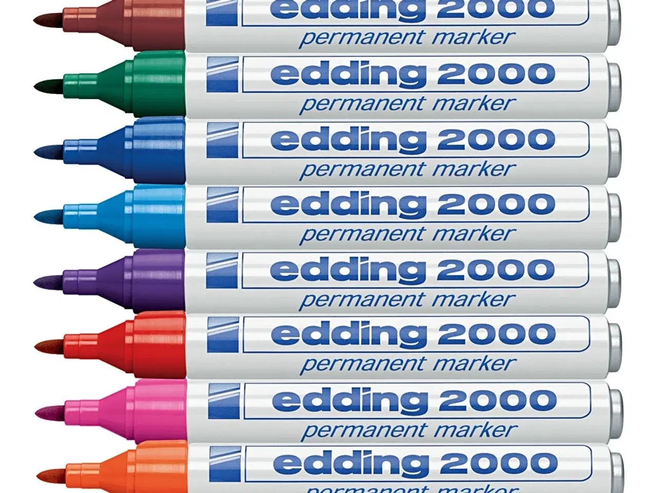 Billede 1 - Edding 2000 Markere - 10 Assorterede Farver, 1,5-3 mm