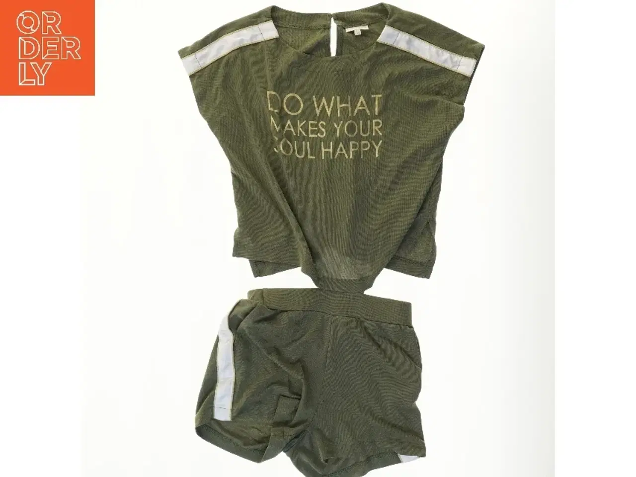Billede 1 - Pomp de Lux grønt sommersæt med T-shirt og shorts fra Pomp de Lux (str. 134)