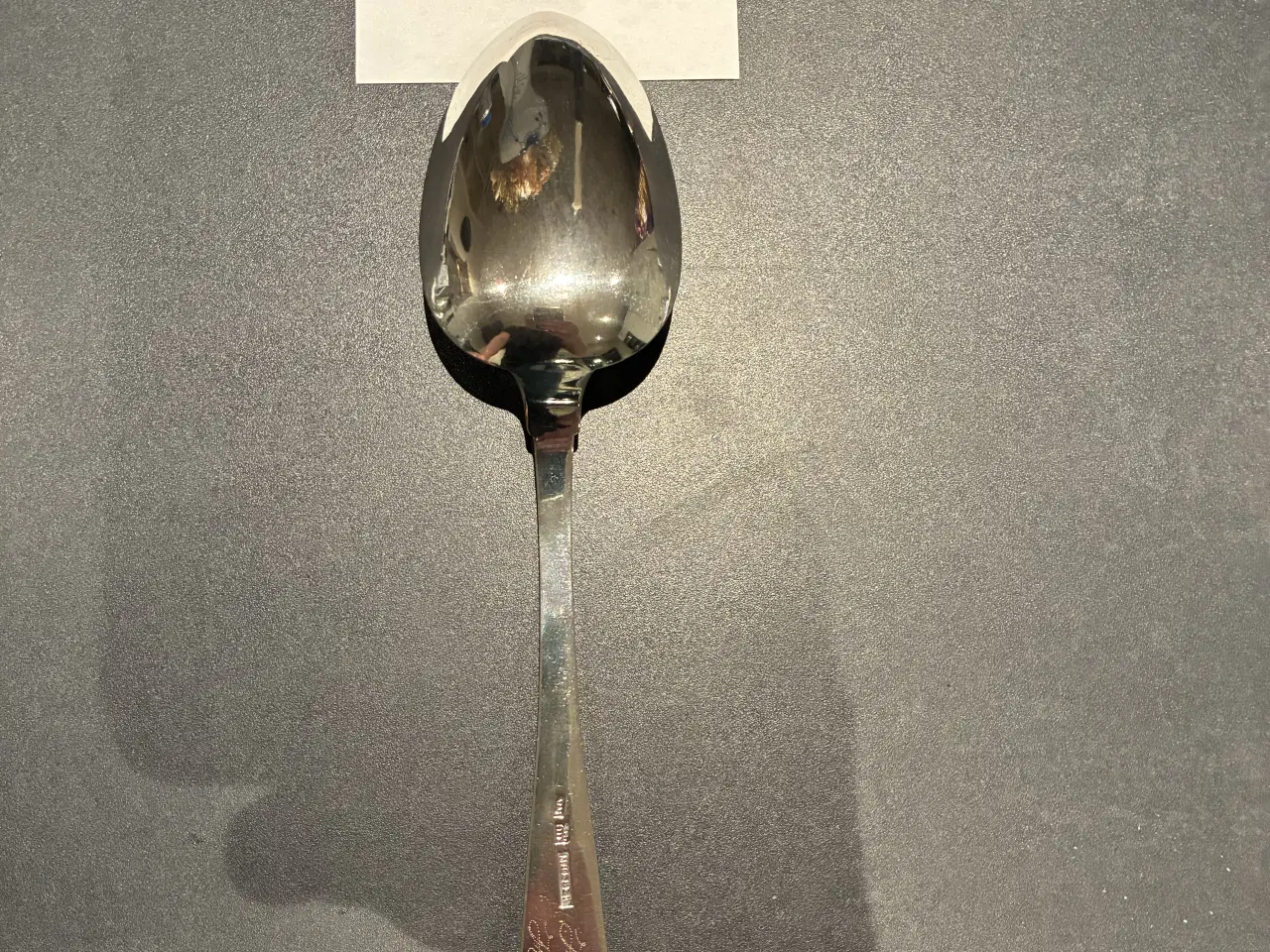 Billede 1 - Gammel Dobbeltriflet middagsske i sølv
