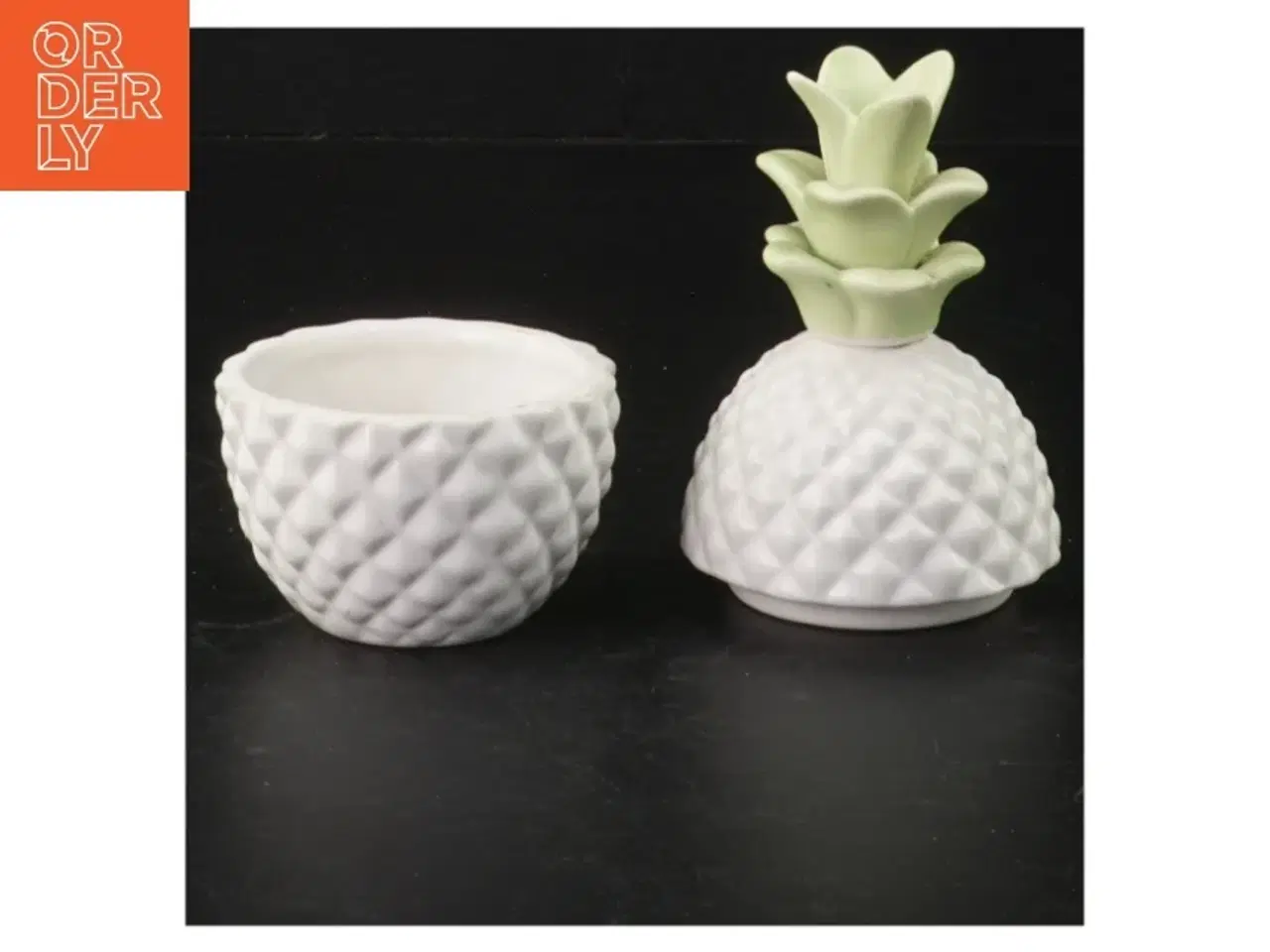 Billede 2 - Ananasformet keramikvase (str. H 13 cm)